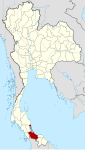 Thailand Songkhla locator map